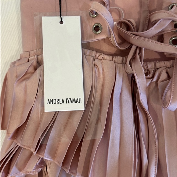 Andrea Iyamah Hibi Pleated High Rise Shorts - Picture 8 of 9